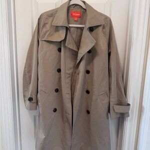 Beige Double-Breasted Trench Coat Joe Fresh